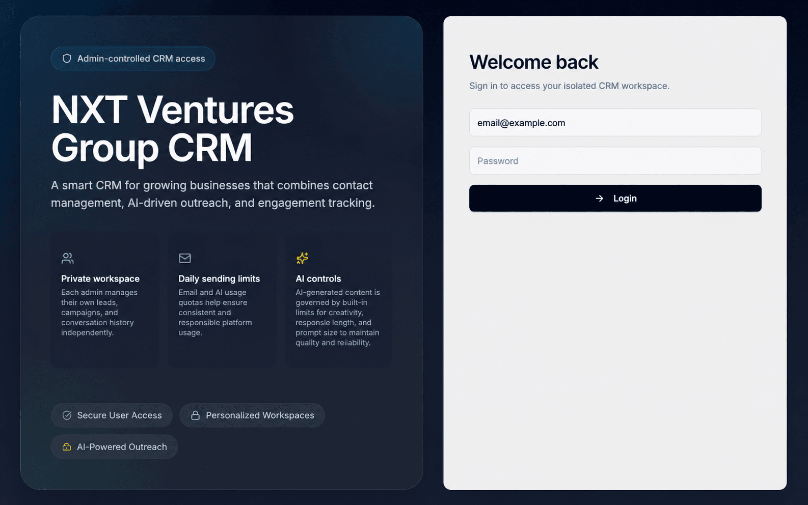 Website + CRM + Automation Stack